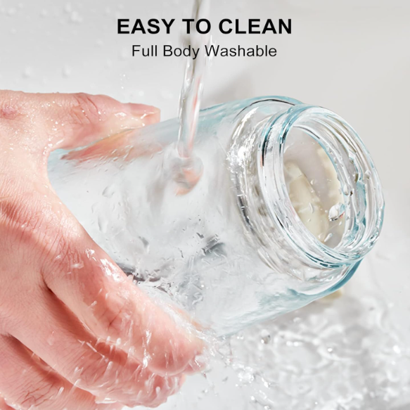 2-in-1 Glass Oil Dispenser & Sprayer Bottle - Leak-Proof, High-Heat Borosilicate Oil Container for Air Fryers & Cooking